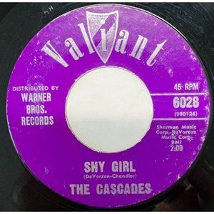 The Cascades Shy Girl / The Last Leaf 45 Teen Pop 1962 Valiant 6028